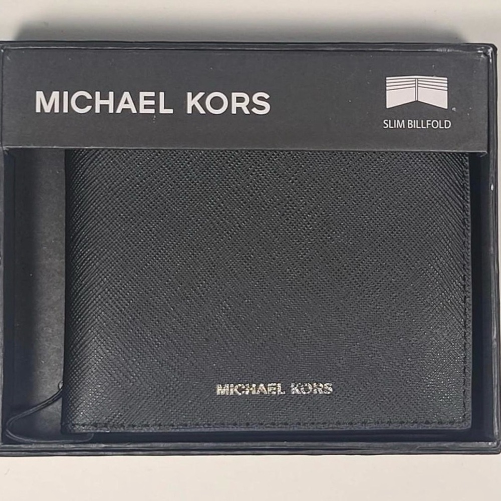 Michael Kors Black Andy -  Slim Billfold Wallet